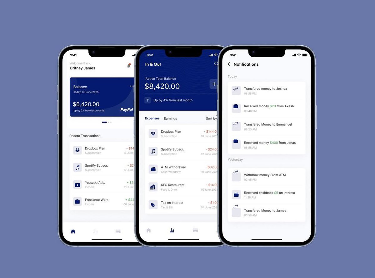 your_tecksis's tweet image. Day 25/30 – Finance Bank App Design
Designed a sleek and user-friendly interface for a modern finance banking app.
#dailyuidesign #uidesignchallenge #financeapp #bankingapp #mobileappdesign #uxuidesign #uiinspiration #designportfolio #figmadesign #fintechdesign