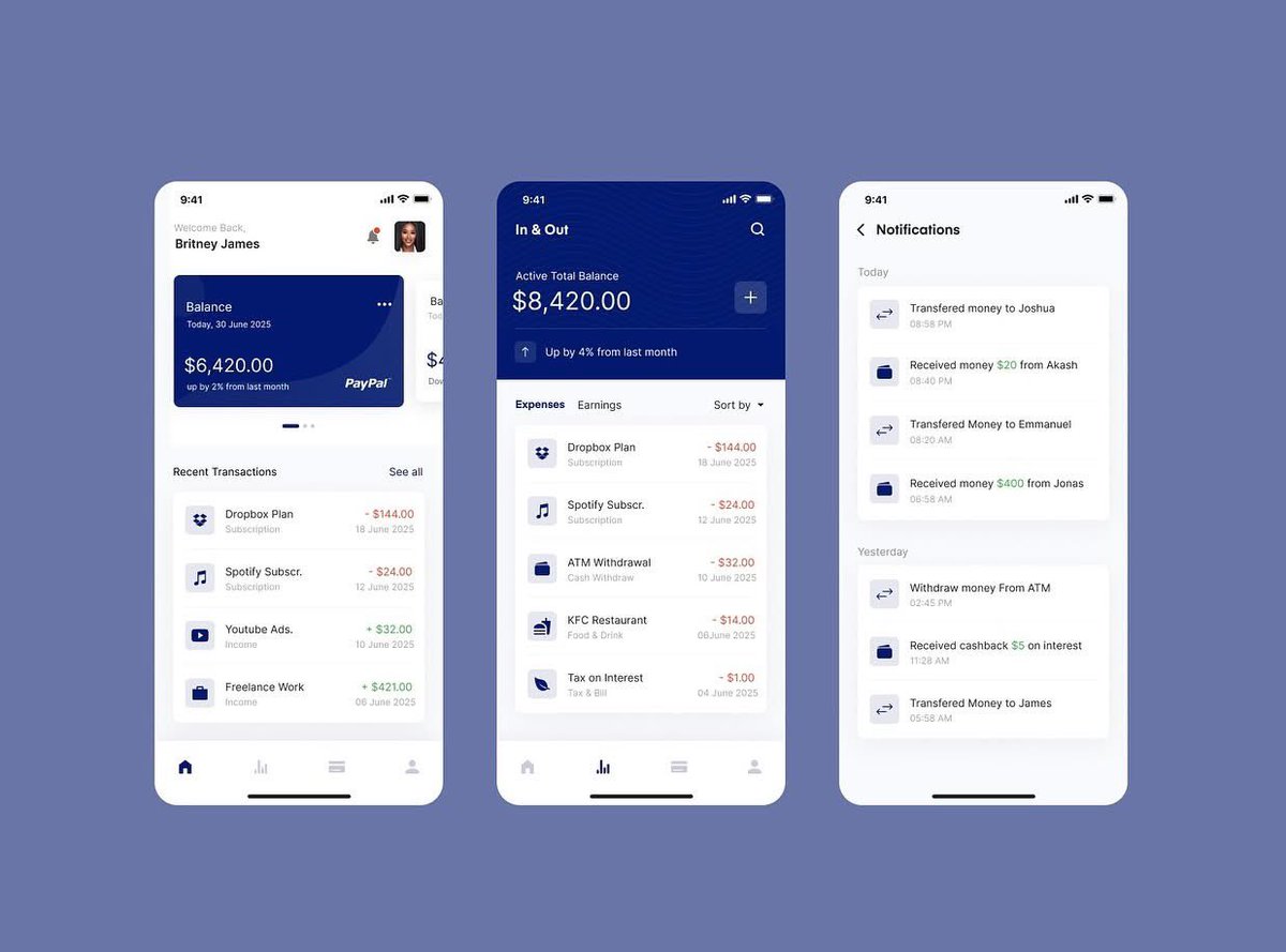 your_tecksis's tweet image. Day 25/30 – Finance Bank App Design
Designed a sleek and user-friendly interface for a modern finance banking app.
#dailyuidesign #uidesignchallenge #financeapp #bankingapp #mobileappdesign #uxuidesign #uiinspiration #designportfolio #figmadesign #fintechdesign