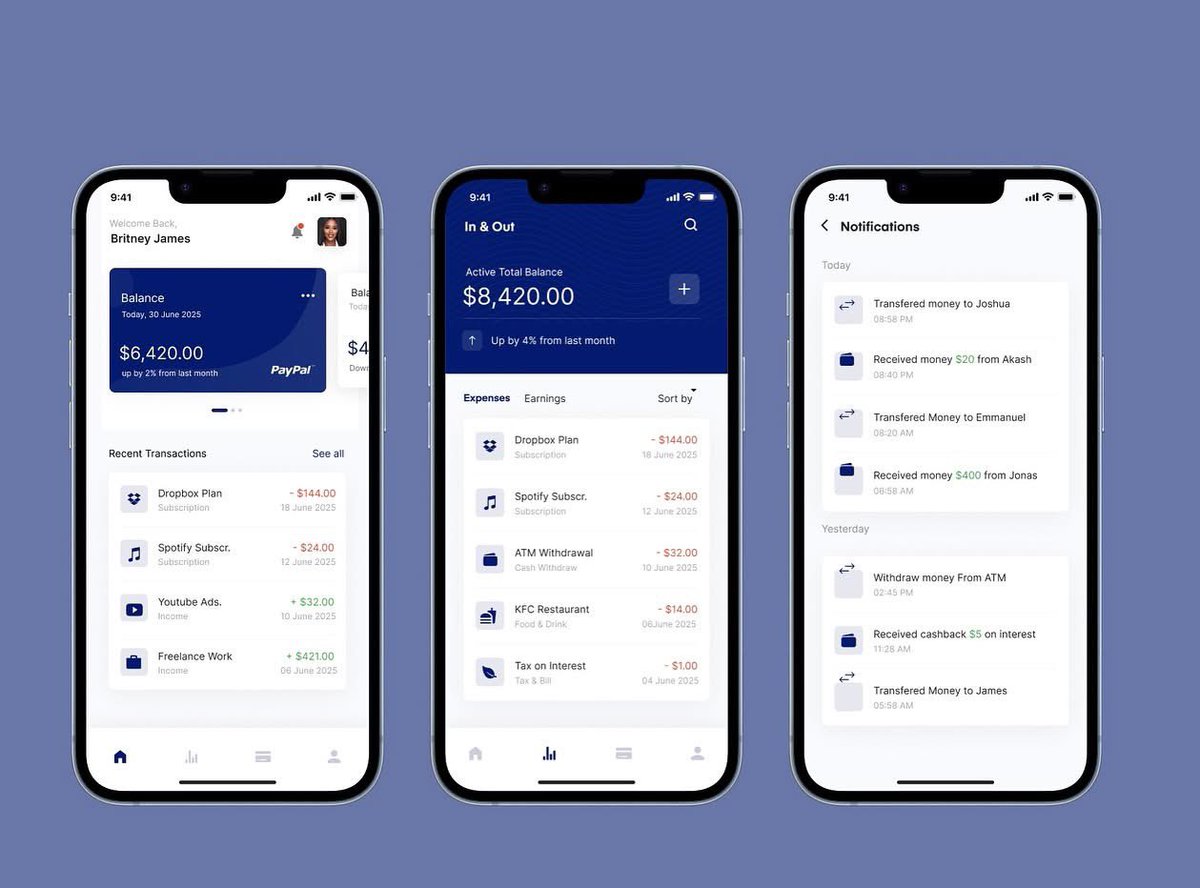 your_tecksis's tweet image. Day 25/30 – Finance Bank App Design
Designed a sleek and user-friendly interface for a modern finance banking app.
#dailyuidesign #uidesignchallenge #financeapp #bankingapp #mobileappdesign #uxuidesign #uiinspiration #designportfolio #figmadesign #fintechdesign