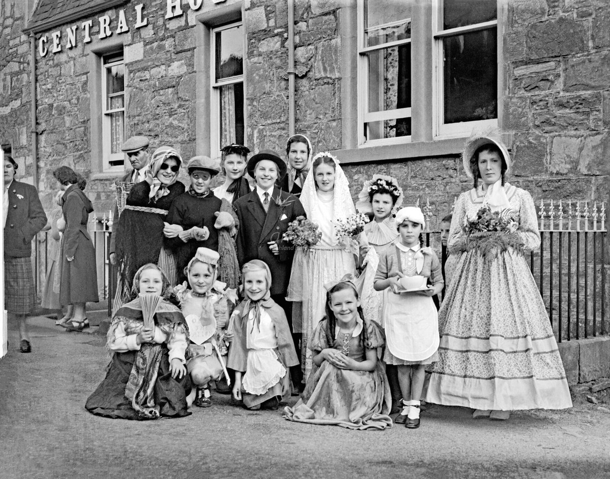 HighlandHistory's tweet photo. Children dressed up to participate in the #Avoch Gala, mid-1950s

[photo: Jimmy Nairn; source: @InvMAG] https://t.co/gr8fxuVKF7