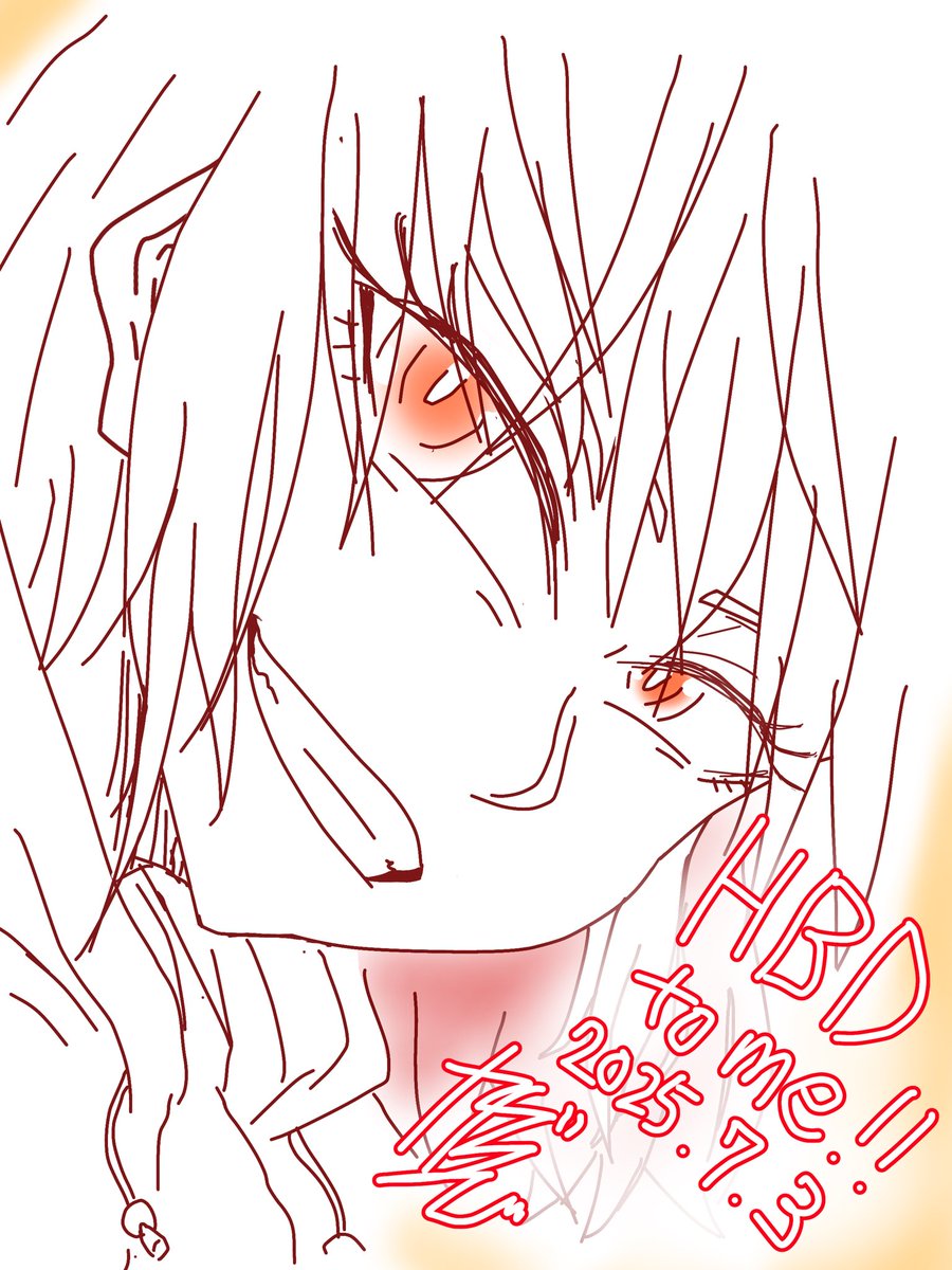 G_kagaribi56's tweet photo. またひとつ歳をとりました
アイビス＋指描きで雑じゃけど気にせず投下投下ｧ！！！
またじっくり絵が描ける時間が欲しいぜ https://t.co/LRfVOfSbQN