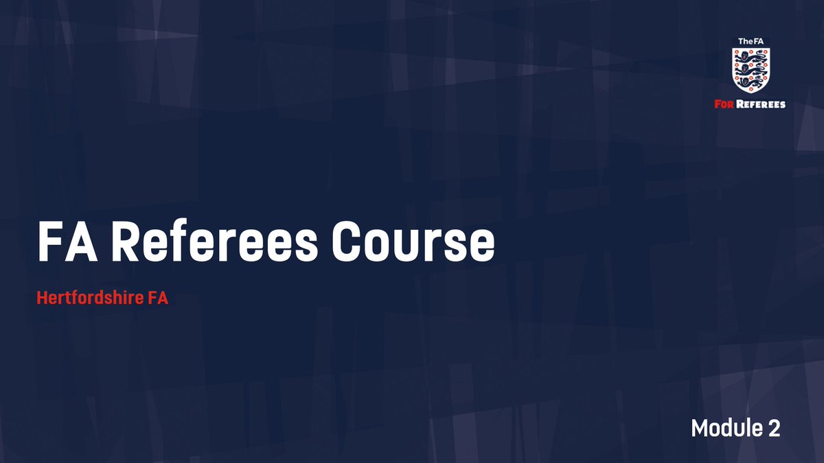Its officially day two of the new season and our first referee course is starting tonight, featuring new content and streamlined learning!

✌️
