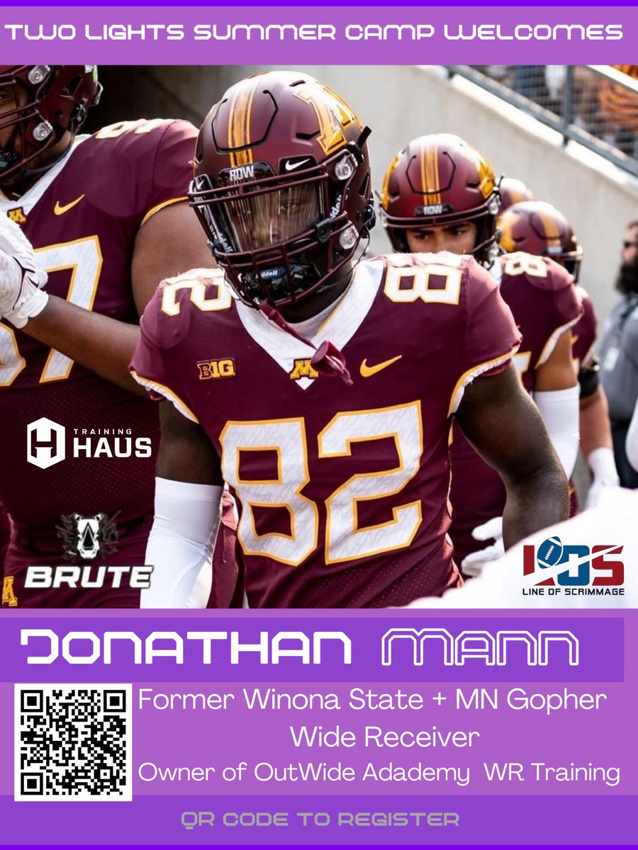 Two Lights Foundation (@lights_two41270) on Twitter photo Two Lights Summer Camp - WIDE RECEIVERS, LOCK IN!
Jonathan Mann is pullin’ up to put in WORK with the next wave of WRs.
He’s not just coaching — he’s LEVELING YOU UP.
If you're serious about your game, this is where you need to be. July 13th <a href="/CrownCollegeFB/">Crown College Football</a> Two Lights Summer Camp - WIDE RECEIVERS, LOCK IN!
Jonathan Mann is pullin’ up to put in WORK with the next wave of WRs.
He’s not just coaching — he’s LEVELING YOU UP.
If you're serious about your game, this is where you need to be. July 13th <a href="/CrownCollegeFB/">Crown College Football</a>