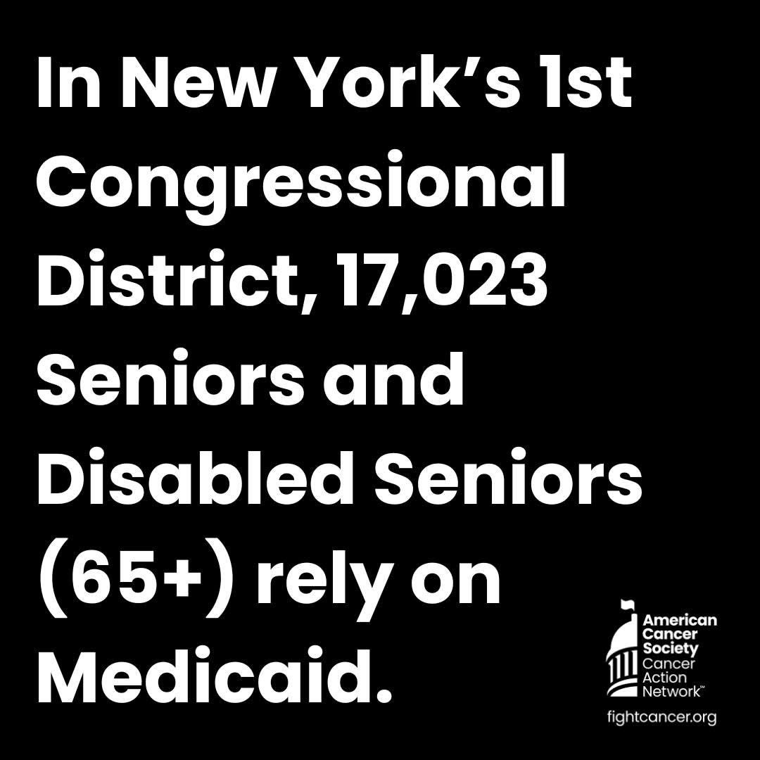 ACS CAN New York (@acscan_ny) on Twitter photo #Medicaid cuts have consequences.
Cancer patients and their families need access to quality, affordable cancer care to survive. Any cuts to affordable health care could jeopardize their chances of survival. <a href="/RepNickLalota/">Rep. LaLota</a>, please vote NO. #ProtectAffordableCare #ProtectMedicaid #Medicaid cuts have consequences.
Cancer patients and their families need access to quality, affordable cancer care to survive. Any cuts to affordable health care could jeopardize their chances of survival. <a href="/RepNickLalota/">Rep. LaLota</a>, please vote NO. #ProtectAffordableCare #ProtectMedicaid