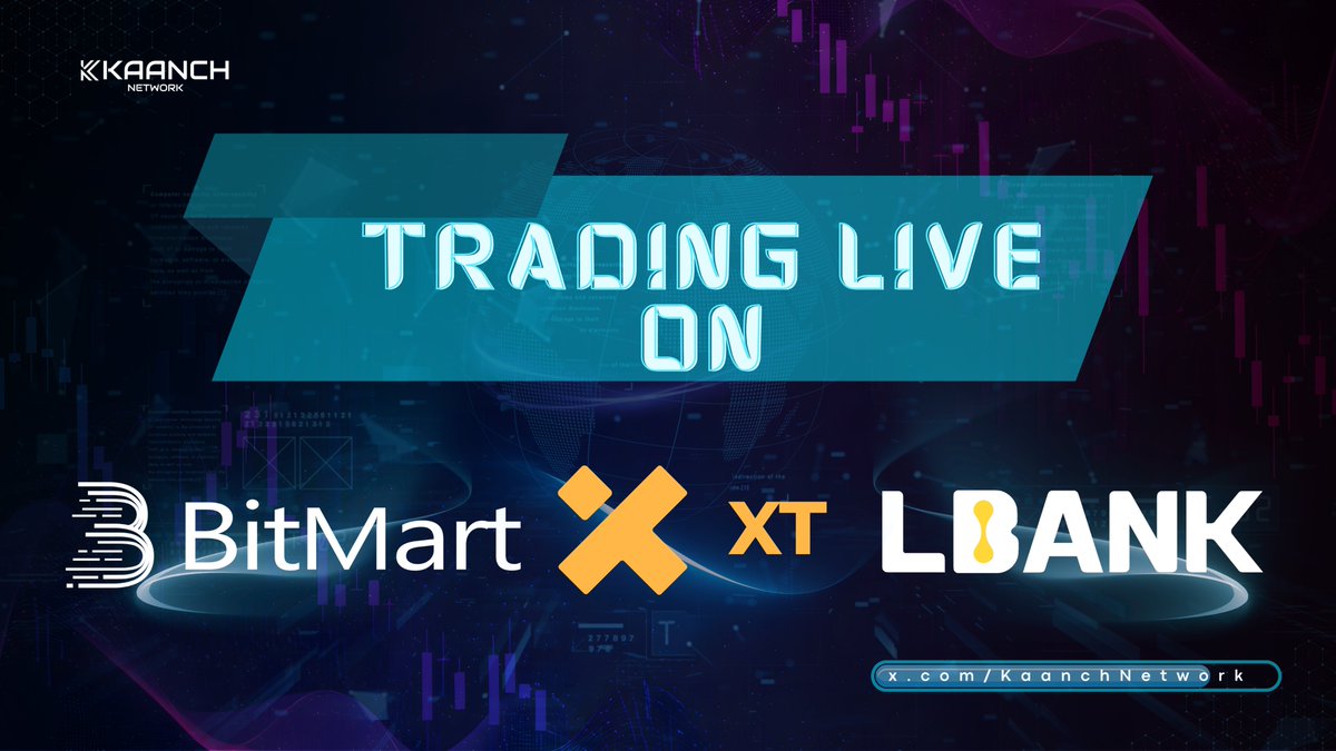 KNCH is now live on centralized exchanges! 

Trade $KNCH today on:
🔹 BitMart – bitmart.com/trade/en-US?ty…
🔹 XT.com -xt.com/en/trade/knch_…
🔹 LBank - lbank.com/trade/knch_usdt

Built for scalability, sustained by community, and designed for the future — the Kaanch