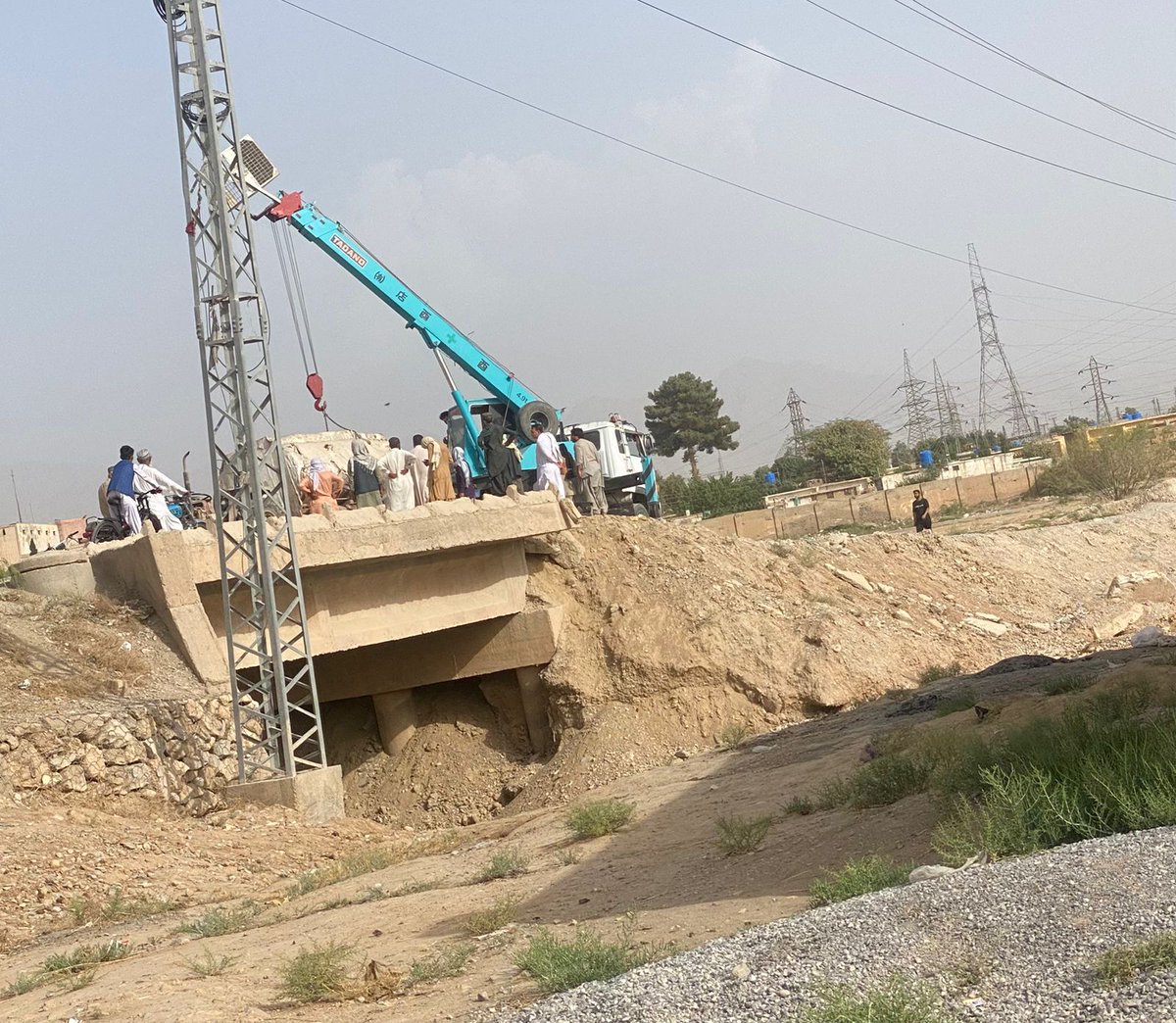 Your attention is needed <a href="/PakSarfrazbugti/">Sarfraz Bugti</a> Sir for Airport road Chashma Achozai has a population of about 50,000 houses and all this population is using this one route to go to Quetta city. The bridge on this route was broken due to the floods in 2022 and this problem has been