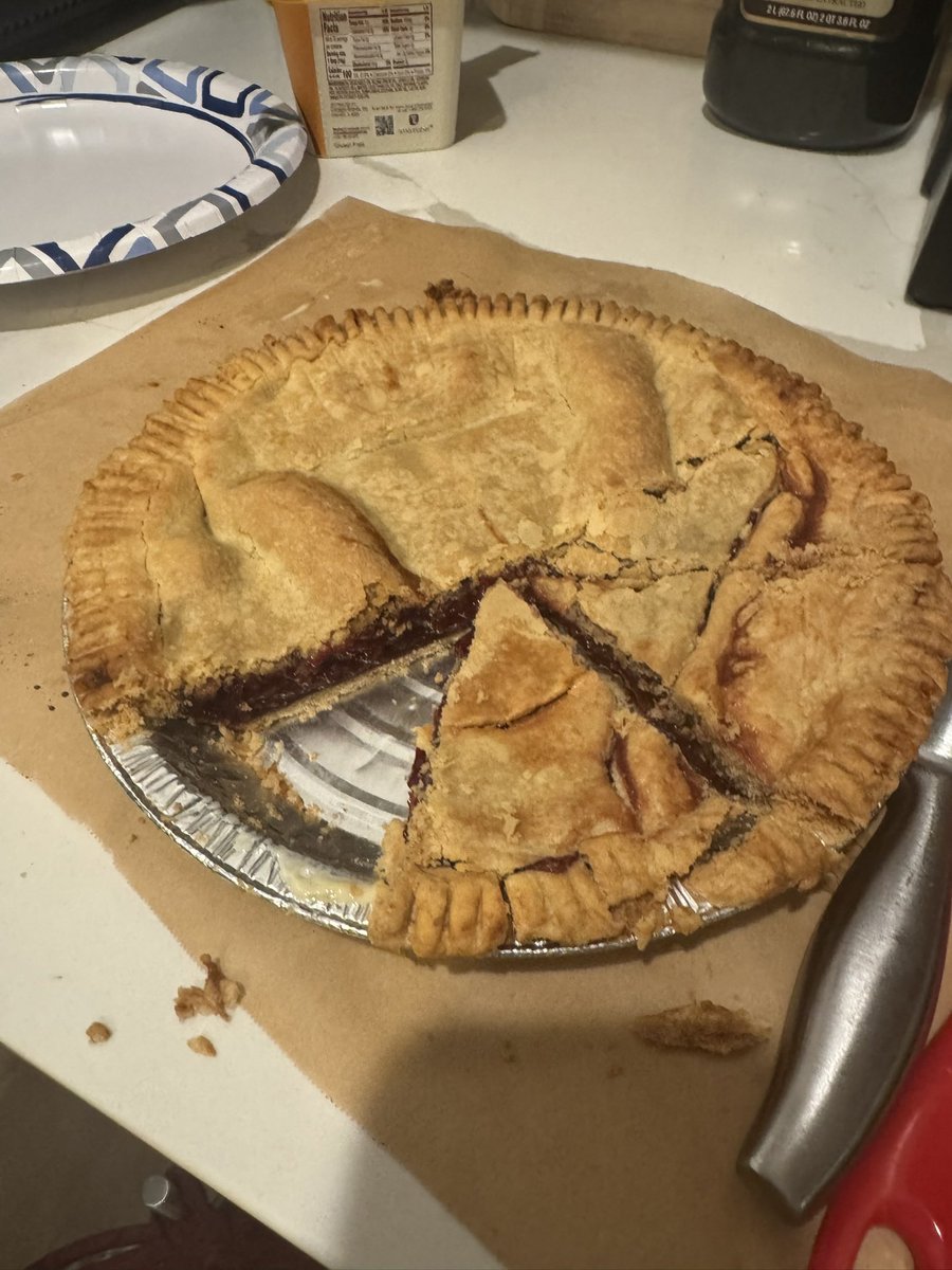 Baking isn’t my ministry, but when you get access to a fruit tree pies will be made🥧🍒