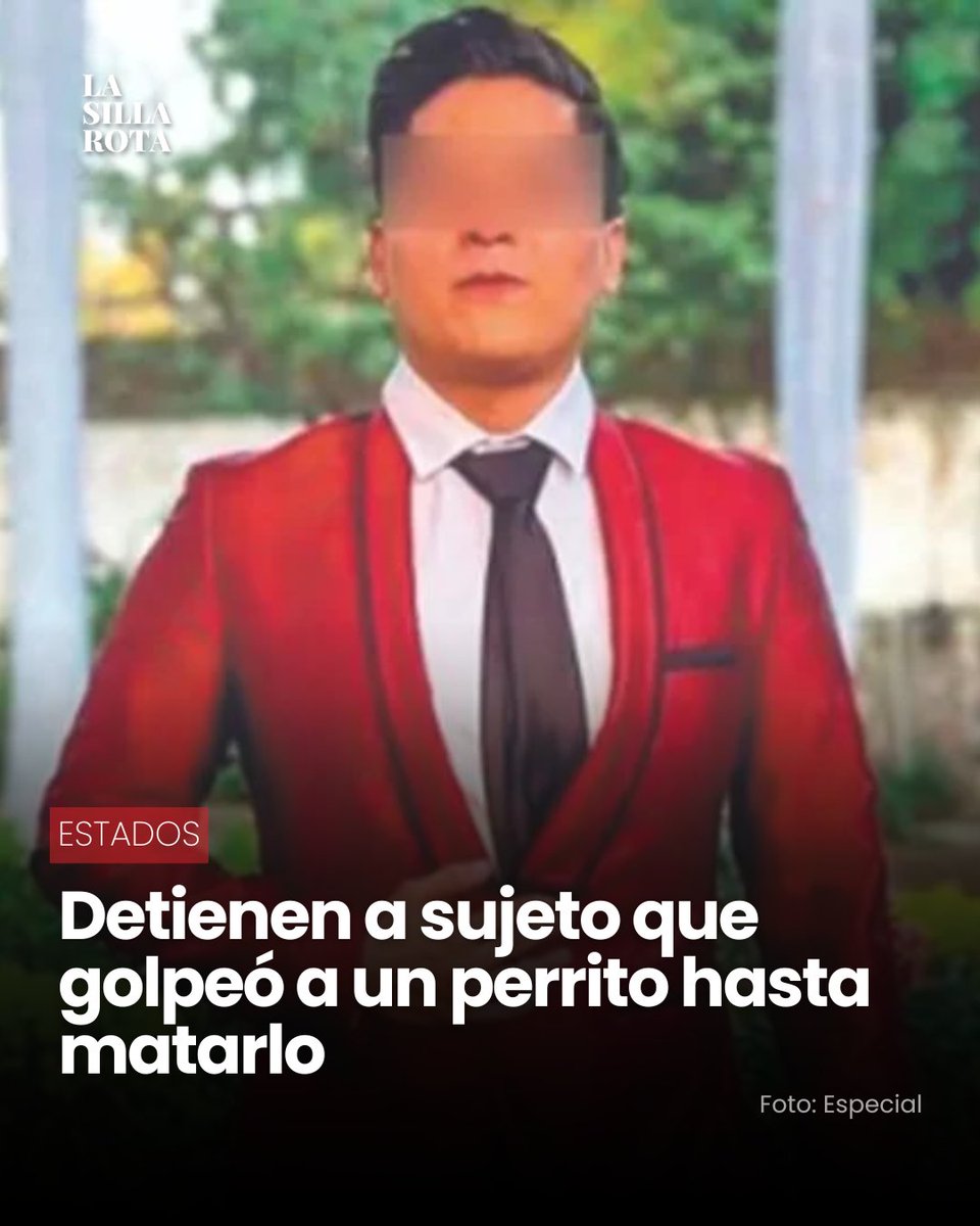 lasillarota's tweet photo. 🐾 Roberto “N” fue detenido por su presunta responsabilidad en el delito de crueldad animal agravada, tras la muerte del perro Baileys, golpeado brutalmente en la colonia Lázaro Cárdenas. La Fiscalía de Morelos confirmó que el caso se integró con evidencia audiovisual, peritajes y testimonios.

Baileys fue entregado inconsciente a una activista, pero falleció camino a la clínica veterinaria. Organizaciones defensoras de animales y vecinos exigen una sanción ejemplar.

https://t.co/mXevJqpl7q