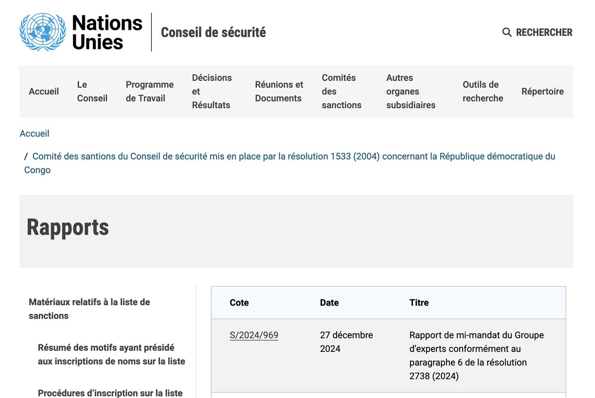 🔴#RDC 1/2 Selon #Reuters, le nouveau rapport de l'#ONU révèle que :
▶️ Le Rwanda a exercé le commandement et le contrôle sur le #M23 lors de son avancée,
▶️ 1000 à 1500 soldats rwandais sont encore actifs et plusieurs milliers sont le long de la frontière prêts à être déployés.