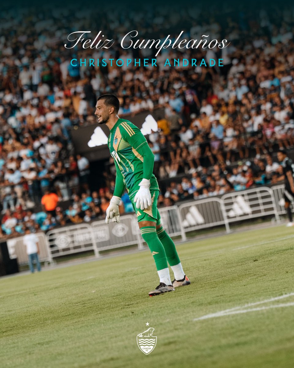 ¡Feliz cumpleaños, Christopher! 🎂🔥

Que vengan muchas porterías en cero. A seguirla rompiendo bajo el arco. 🧤🦎