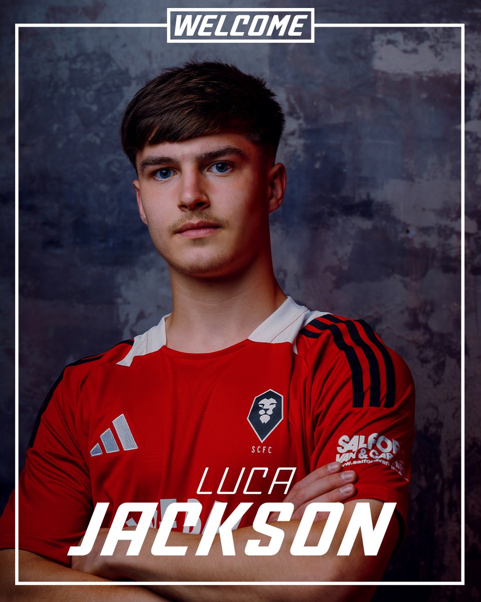 SalfordCityFC's tweet image. Welcome to Salford, Luca Jackson 🤝 

The 18-year-old defender has signed for the B-Team after a successful season at Burnley Under-18s last year, where his 13 assists helped them to the PDL North title 🏆