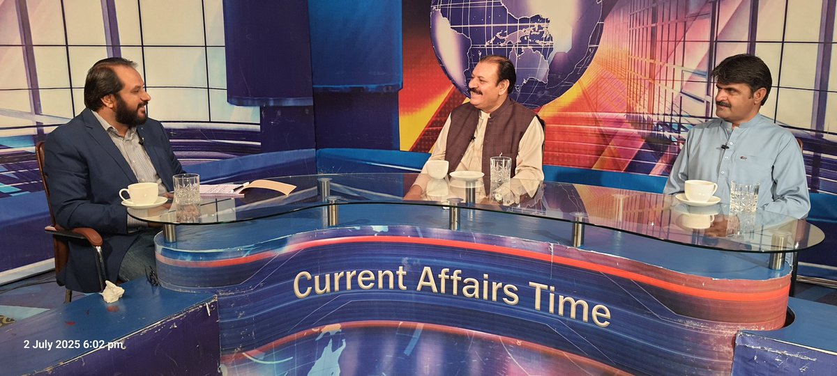 BehramLehri's tweet photo. On today’s PTV Current Affairs show, I hosted Dr. Ishaq Baloch (National Party VP) and activist Inayat Sarpara.
We discussed the Iran-Israel conflict, its impact on Pakistan, Balochistan’s 2025–26 budget, and disability rights.
Full episode coming soon.
#PTVCurrentAffairs https://t.co/c4yJXMFn6r
