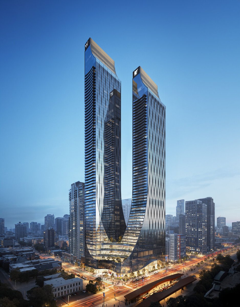 New Highrise residential/hotel proposal for Calgary's Beltline More details here. calgary.skyrisecities.com/forum/threads/…