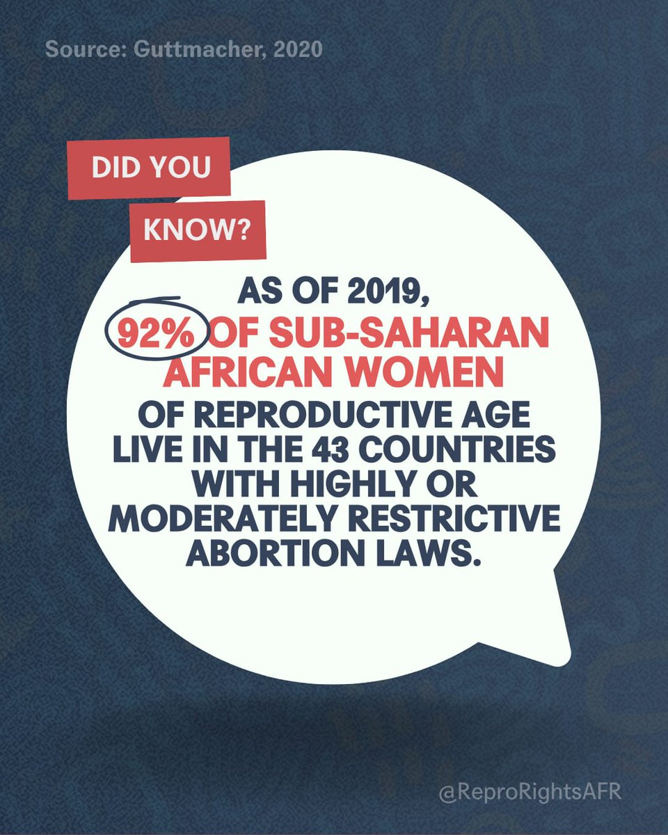 In many Sub-Saharan African countries, abortion laws either prohibit abortion altogether or restrict it to cases where a woman’s life or health are threatened.

To protect and expand abortion rights and access, the Center seeks to 

✅ Overturn restrictive abortion laws, 
✅