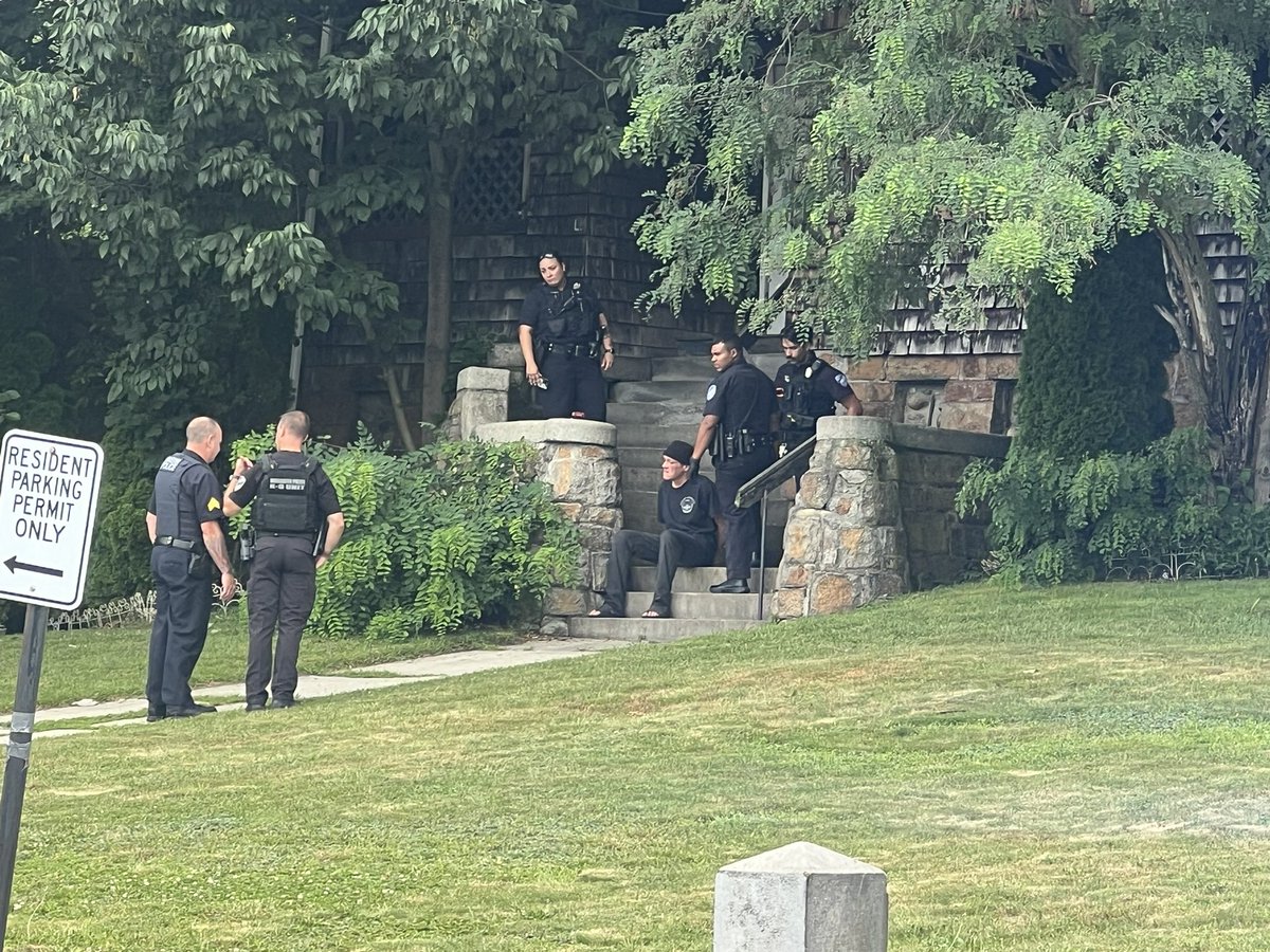 Catherine St., Worcester. Man in custody for allegedly throwing lit sticks of dynamite.