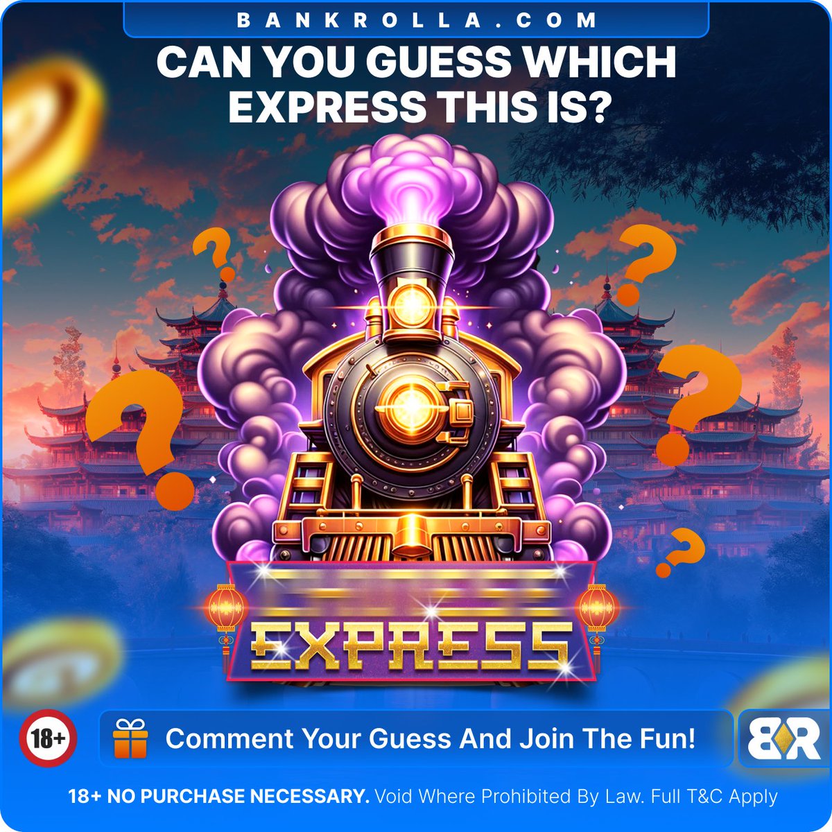 bankrollacom's tweet photo. 🚂 GUESS THE EXPRESS Challenge!
Think you know which train this is? 👀Comment your guess and join the fun!

🎁 Lucky winner will get 350,000 GC + 3 SC 💰

How to enter:
✅ Like & Repost this post
💬 Drop your guess in the comments + tag a friend for extra luck 🍀

Winner will be picked randomly in 24 hours - all aboard! 🚆
#Bankrolla #challenge #Sweepstakes #Socialcasino #USAsocial #newcasino #winsc