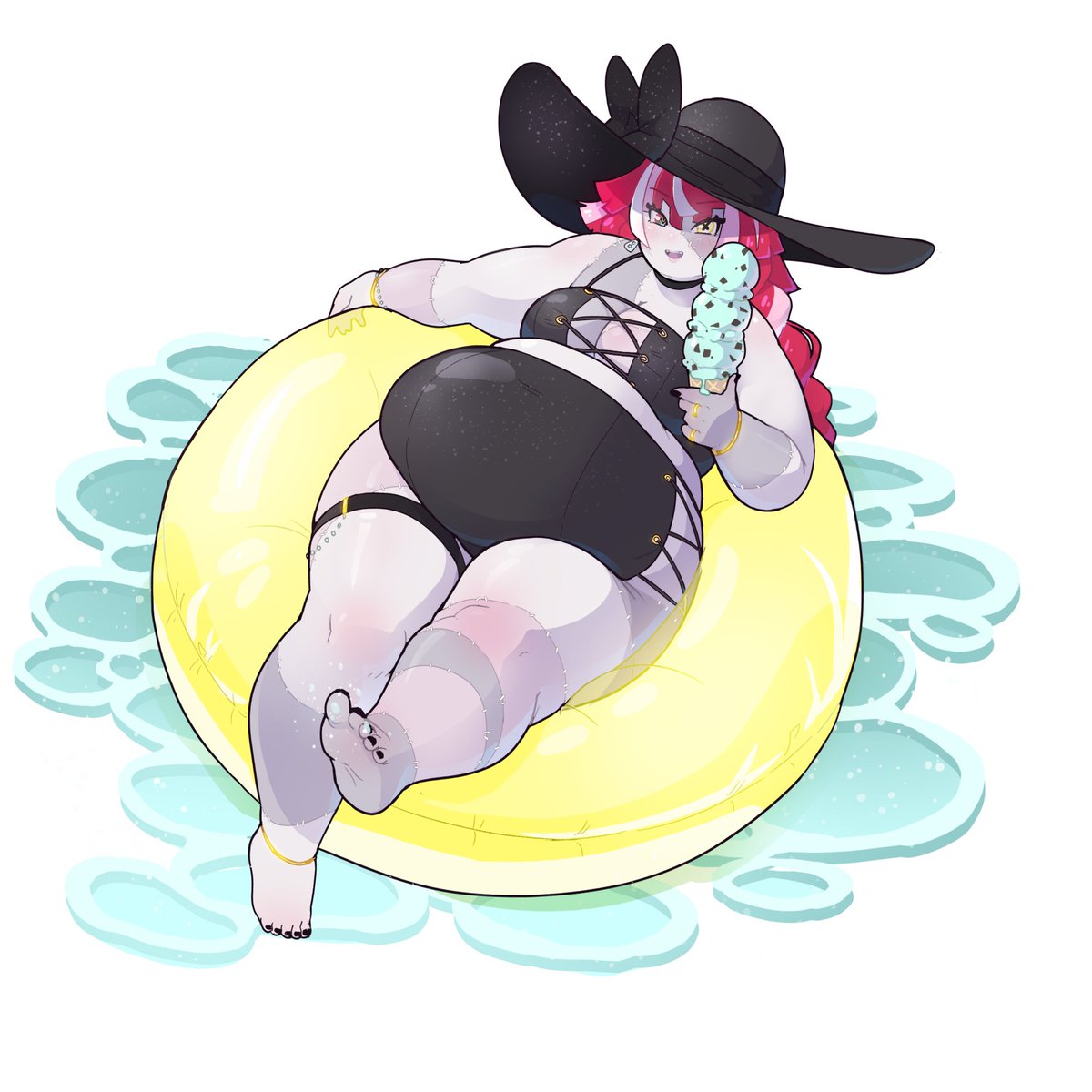 A summery pic for the 4th of July.... did I go too far? 💦

#graveyART