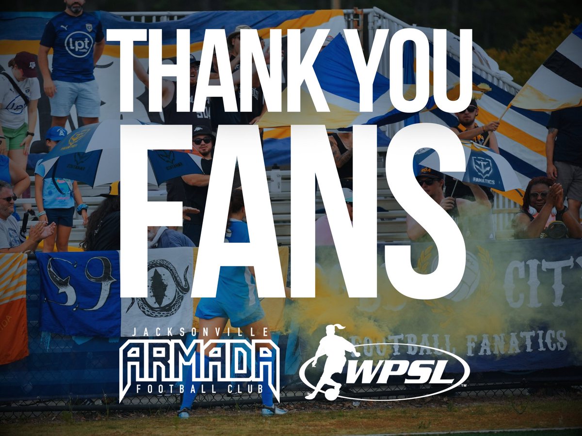 Jacksonville Armada FC (@jaxarmadafc) on Twitter photo Thank you Armada fans, especially <a href="/Section904/">Section 904</a>, for an unforgettable second <a href="/WPSL/">Women’s Premier Soccer League</a> season!Â
<a href="/ArmadaFCU23W/">Armada FC U-23 Women</a> | #ForTheFleet Thank you Armada fans, especially <a href="/Section904/">Section 904</a>, for an unforgettable second <a href="/WPSL/">Women’s Premier Soccer League</a> season!Â
<a href="/ArmadaFCU23W/">Armada FC U-23 Women</a> | #ForTheFleet