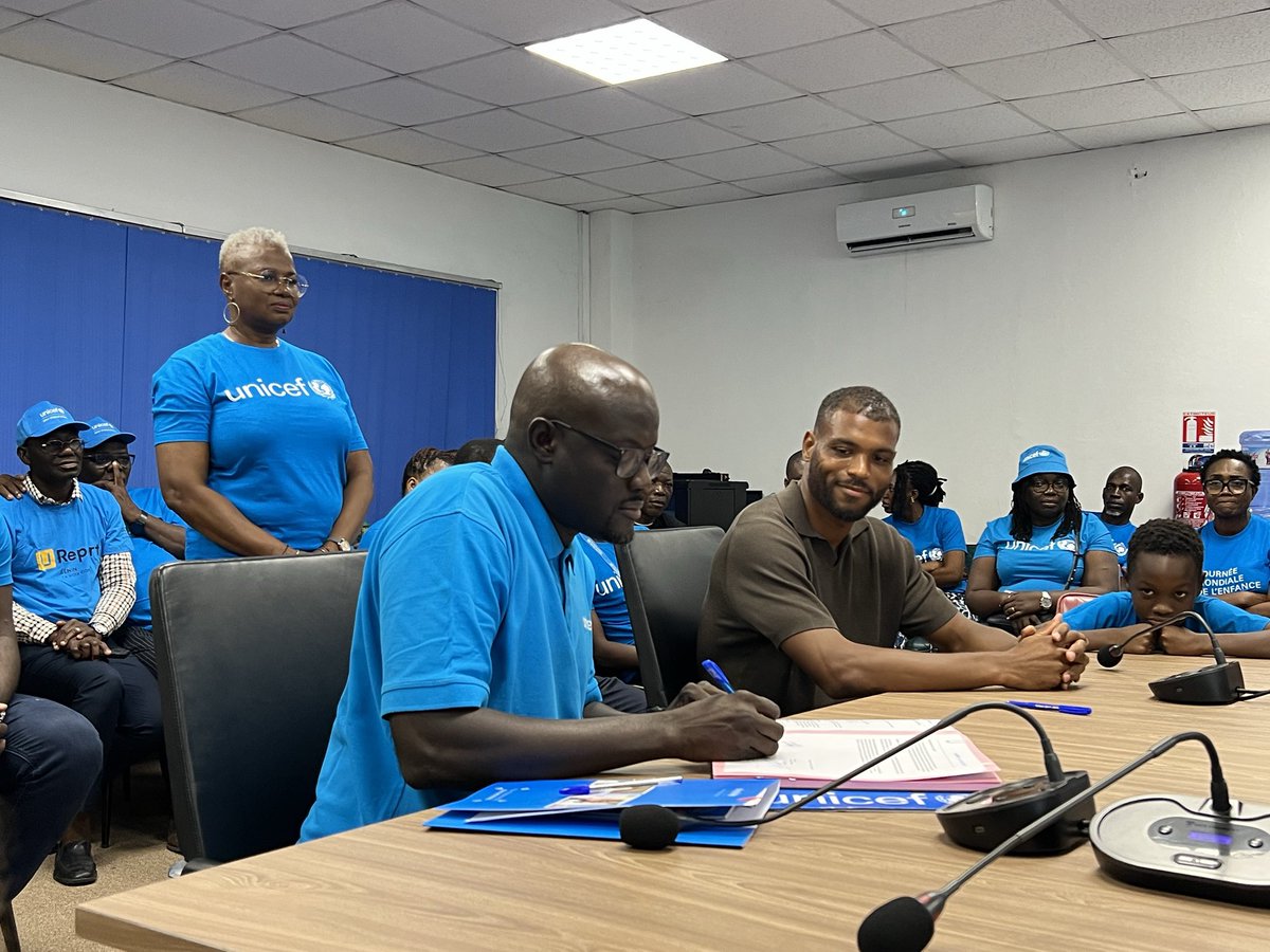 UNICEF_Benin's tweet photo. « Pour l’@UNICEF, la voix des personnalités publiques peut éveiller des consciences, briser des silences, inspirer des engagements. Et aujourd’hui, cette voix, c’est la vôtre, Steve, que nous accueillons avec gratitude dans notre grande famille » - @niangouse https://t.co/NbhiKsqHxi