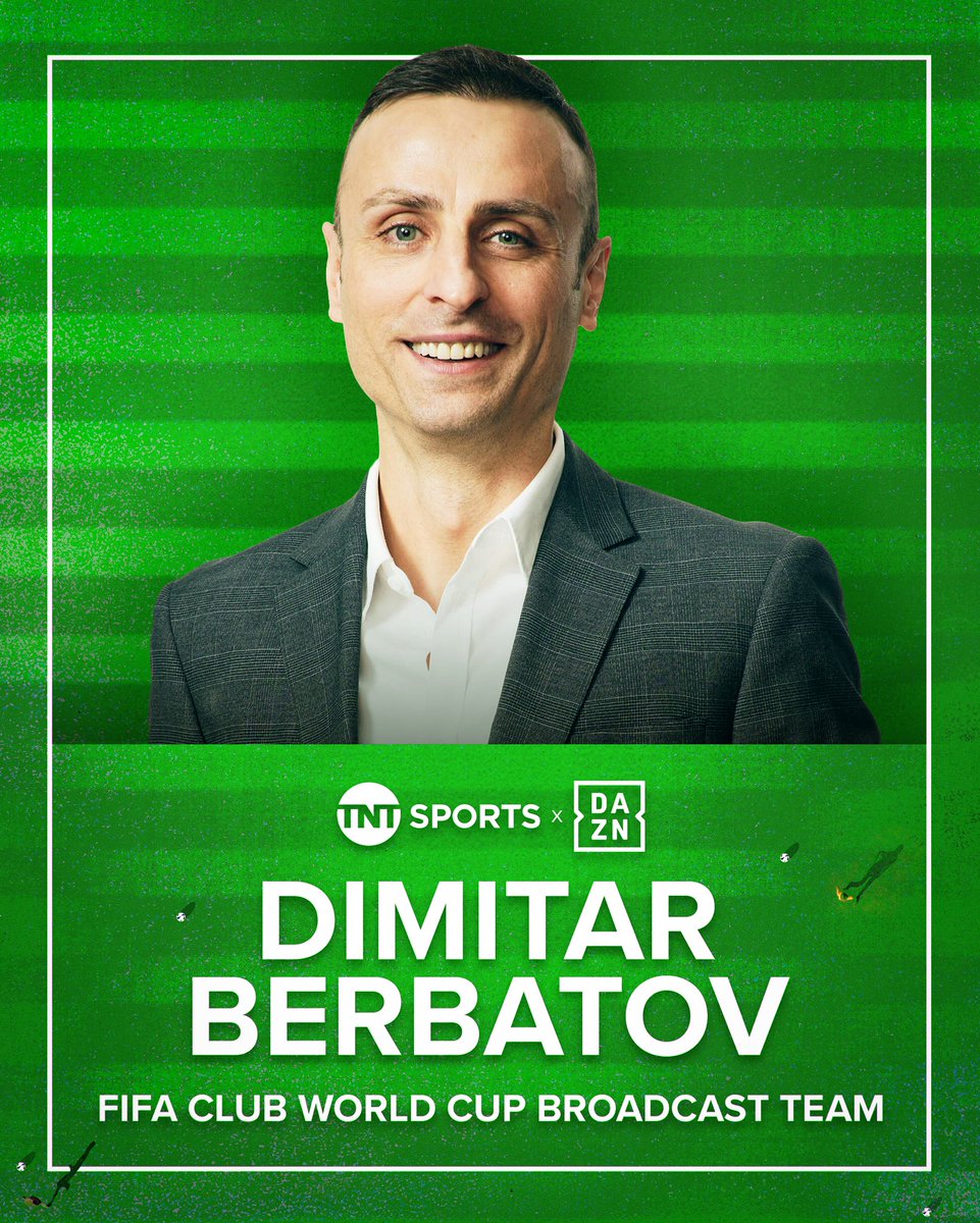 TNT Sports U.S. PR (@tntsportsus) on Twitter photo TNT Sports & DAZN to showcase <a href="/FIFACWC/">FIFA Club World Cup</a> Quarterfinals starting 4th of July - Fluminense vs. Al-Hilal
Saturday’s doubleheader – Paris Saint-Germain vs. Bayern Munich & Real Madrid vs. Borussia Dortmund
Former EPL star Dimitar Berbatov to join studio team
press.wbd.com/us/media-relea… TNT Sports & DAZN to showcase <a href="/FIFACWC/">FIFA Club World Cup</a> Quarterfinals starting 4th of July - Fluminense vs. Al-Hilal
Saturday’s doubleheader – Paris Saint-Germain vs. Bayern Munich & Real Madrid vs. Borussia Dortmund
Former EPL star Dimitar Berbatov to join studio team
press.wbd.com/us/media-relea…