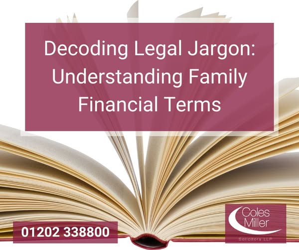 Starting the process of separation or ending a marriage is not only an emotional experience, but a call to wade through legal terms and financial terminology.

Read our blog to decode some of the most common legal jargon.

coles-miller.co.uk/blog/pbmfb10-u…

#solicitors #divorce #familylaw