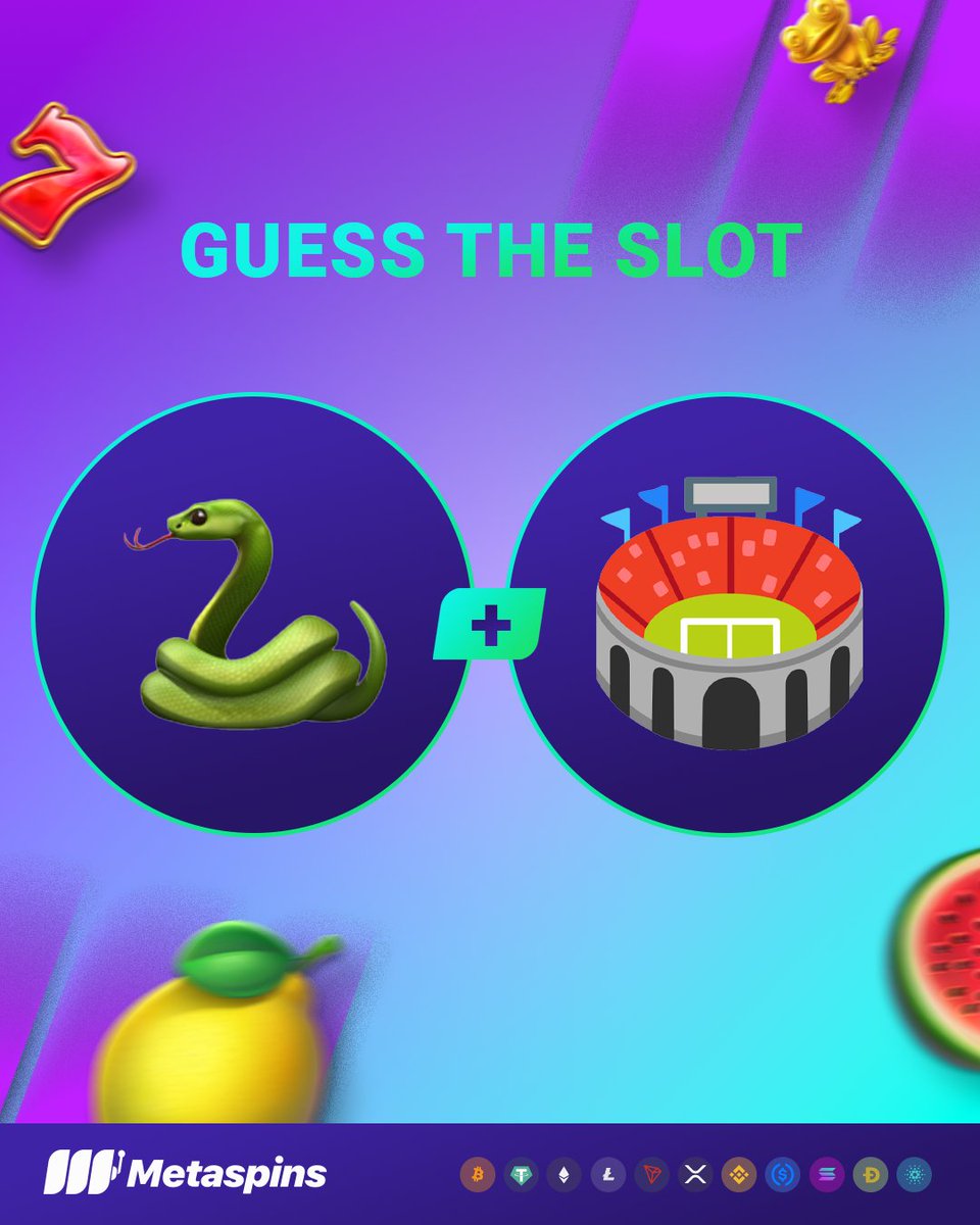 metaspinscasino's tweet image. It's time to giveaway some free spins!! 🎰

Simply guess the slot from the emojis and we will choose five random people to receive 20 free spins. It's that easy!! 😊

To enter:
🔁 Retweet
💬 Comment your guess and VALID Metaspins User ID