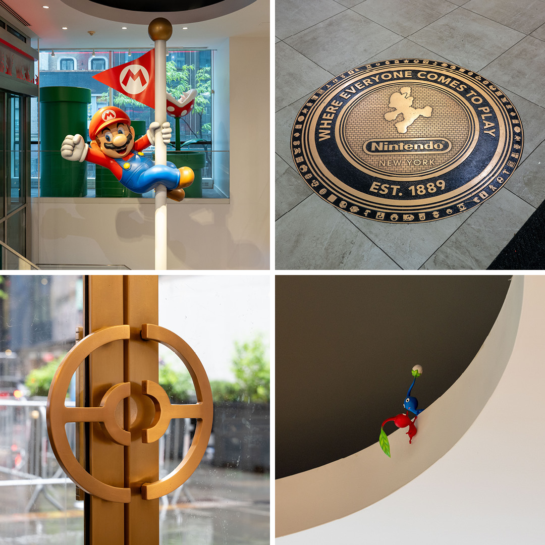 NintendoStoreUS's tweet image. Have you spotted some of your favorite characters and icons at Nintendo New York?
📍Nintendo NEW YORK