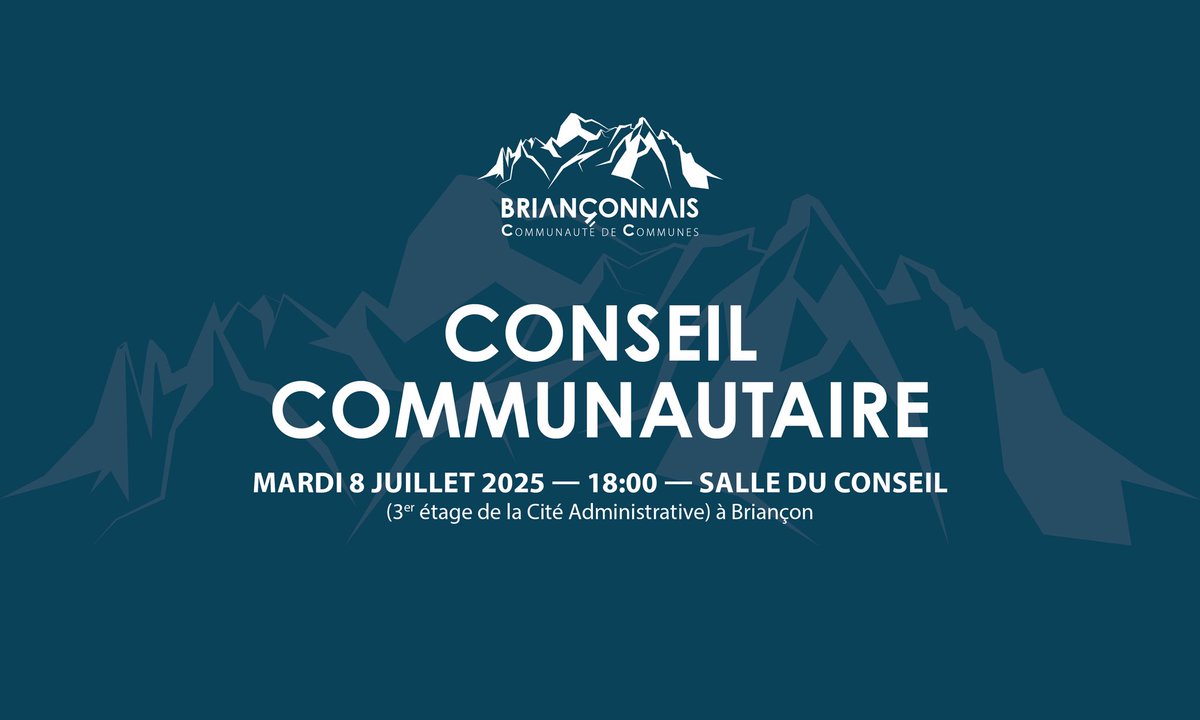 CONSEIL COMMUNAUTAIRE 

Découvrez l’ordre du jour : ccbrianconnais.fr/fileadmin/user…