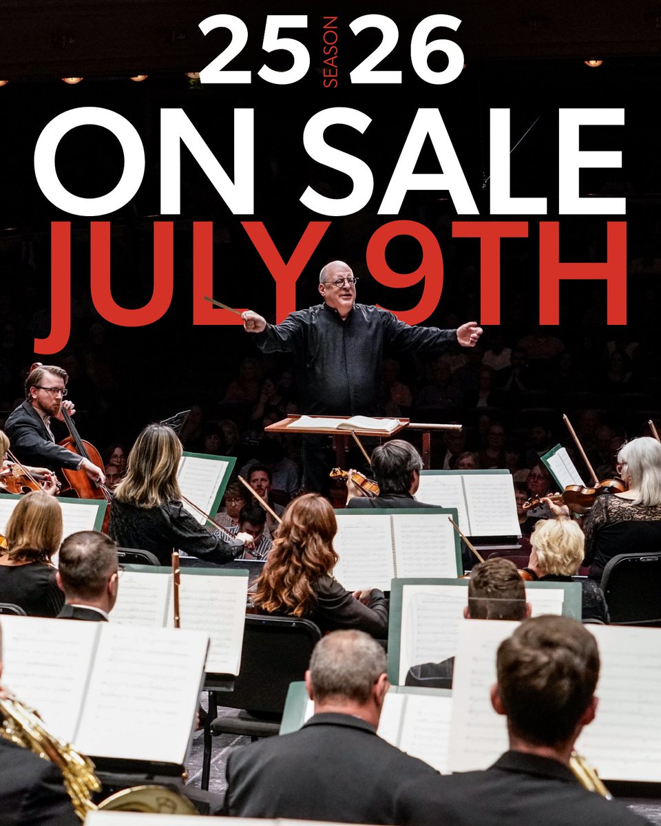 🗓 Save the date! Single Tickets for our 25/26 Season go on sale to the public in ONE week on Wednesday, July 9!

🎫 Explore the full concert lineup now at bit.ly/FWSOtickets