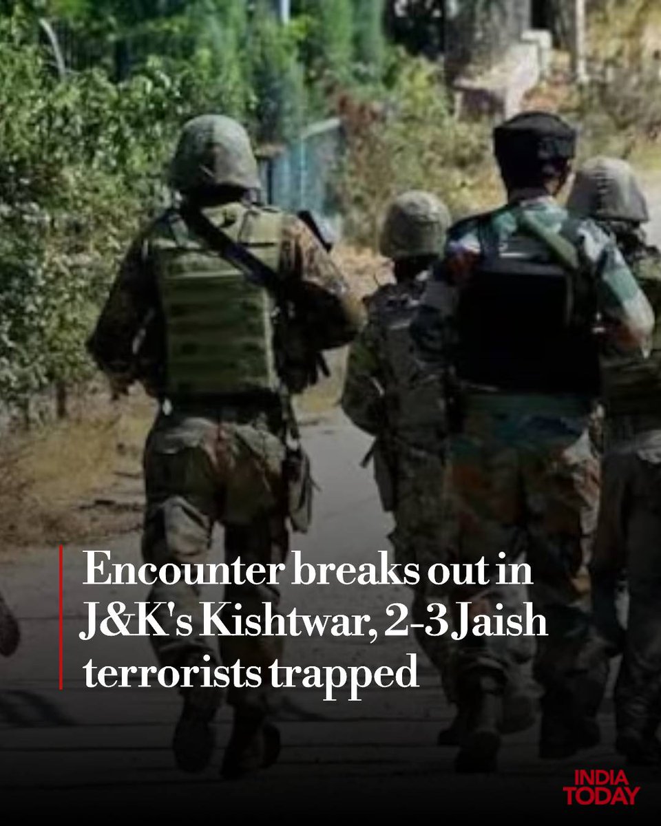An encounter has broken out between the security forces and terrorists in Chatroo sector of Jammu and Kashmir's Kishtwar district.

According to information, at least two to three terrorists belonging to the Pakistan-based terror outfit, Jaish-e-Mohammad, have been engaged by the