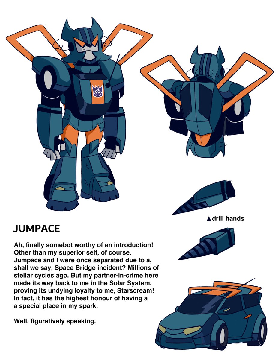 chthonianblast's tweet photo. I made fake AllSpark Almanac pages for my Transformers OC, Jumpace!
#Transformers #TFA #TransformersAnimated #maccadam https://t.co/zBErnbgDfp