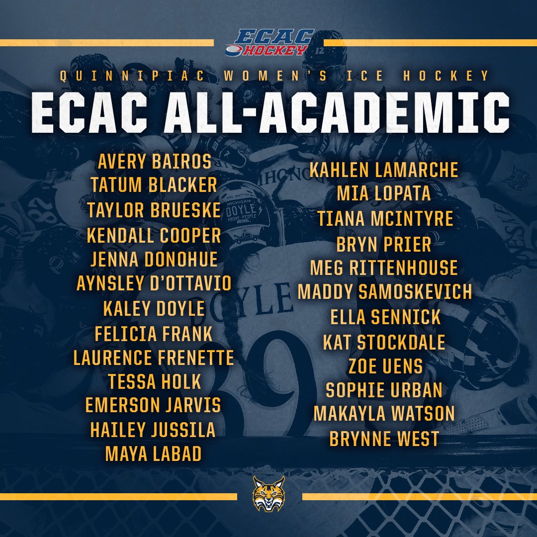 All 25 Bobcats were named to the ECAC All-Academic team this year!

#BobcatNation x #TheEducatedDecision