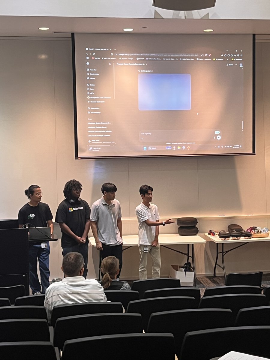 Our students had the incredible opportunity to present at the AI Bootcamp for High School Teachers, hosted by DMACC and presented by Microsoft!

We're proud of them for presenting with professionalism and enthusiasm, and for stepping up as future leaders in tech!

#Pi515