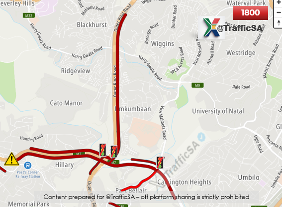 M19 Bridge Durban - Live View: M7 / N2 Interchange