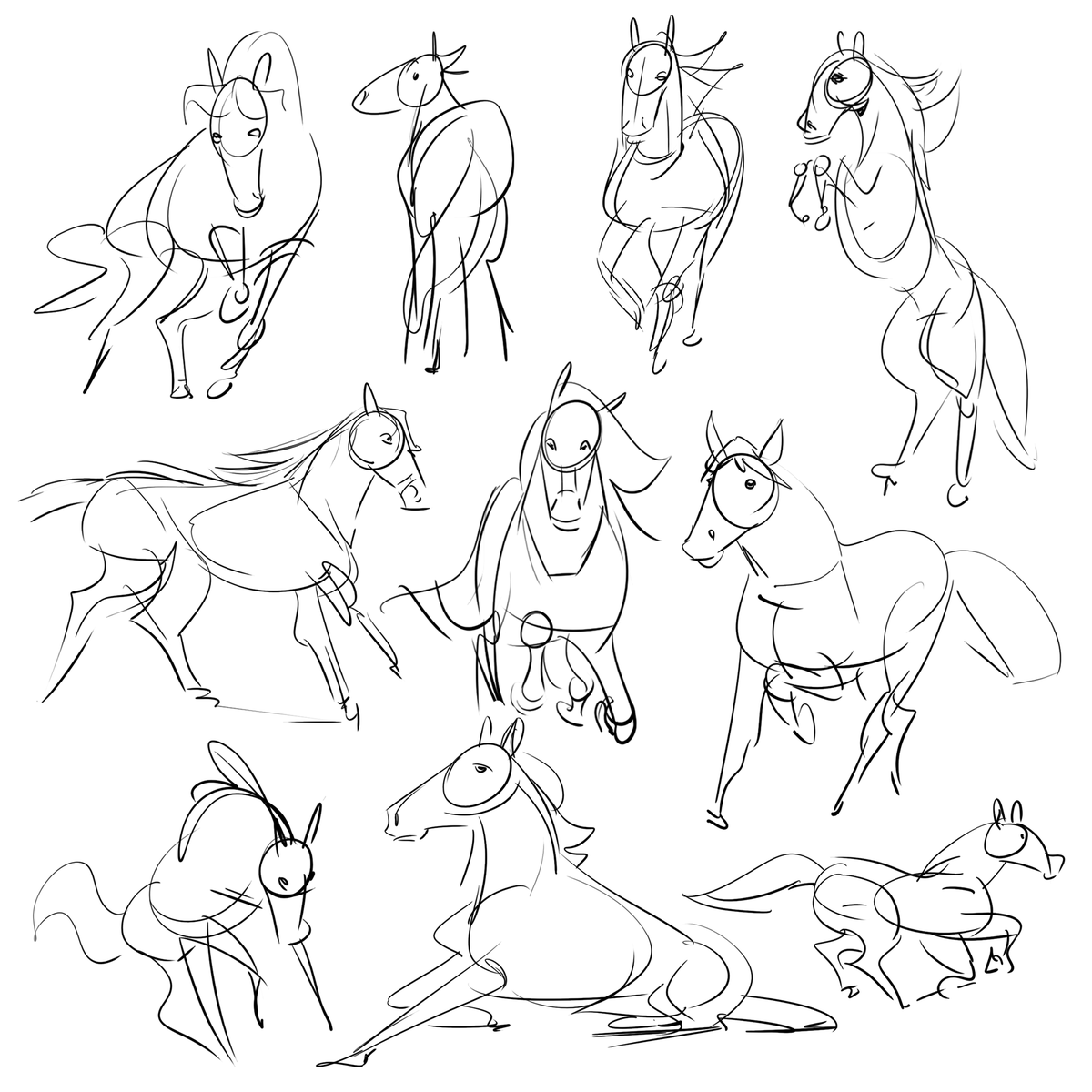 ValiantKai's tweet image. Been drawing a lot of horses lately.
