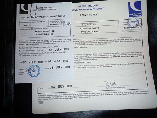 #OnThisDay - Thursday 3 July 2008 was a momentous day. A CAA inspector had been at the Marshall Aerospace offices in Cambridge since 9am, checking over their records before jumping in a car to drive to Bruntingthorpe to see #VulcanXH558... vulcantothesky.org/articles/octob…