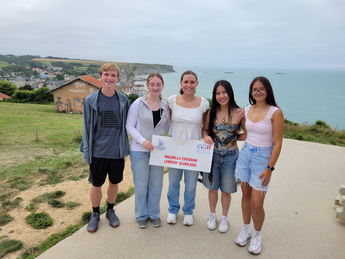NKC Schools Education Foundation (@nkcedfoundation) on Twitter photo Our 9 @nkcschools Normandy Academy scholars are off! 🇫🇷Half are in France already visiting Omaha Beach & Longues-sur-Mer, and the rest just started their experience at the <a href="/WWIImuseum/">National WWII Museum</a> & will play to Paris tomorrow!
TY Jedel Family Foundation, Linda Holwick Bond & all our donors! Our 9 @nkcschools Normandy Academy scholars are off! 🇫🇷Half are in France already visiting Omaha Beach & Longues-sur-Mer, and the rest just started their experience at the <a href="/WWIImuseum/">National WWII Museum</a> & will play to Paris tomorrow!
TY Jedel Family Foundation, Linda Holwick Bond & all our donors!