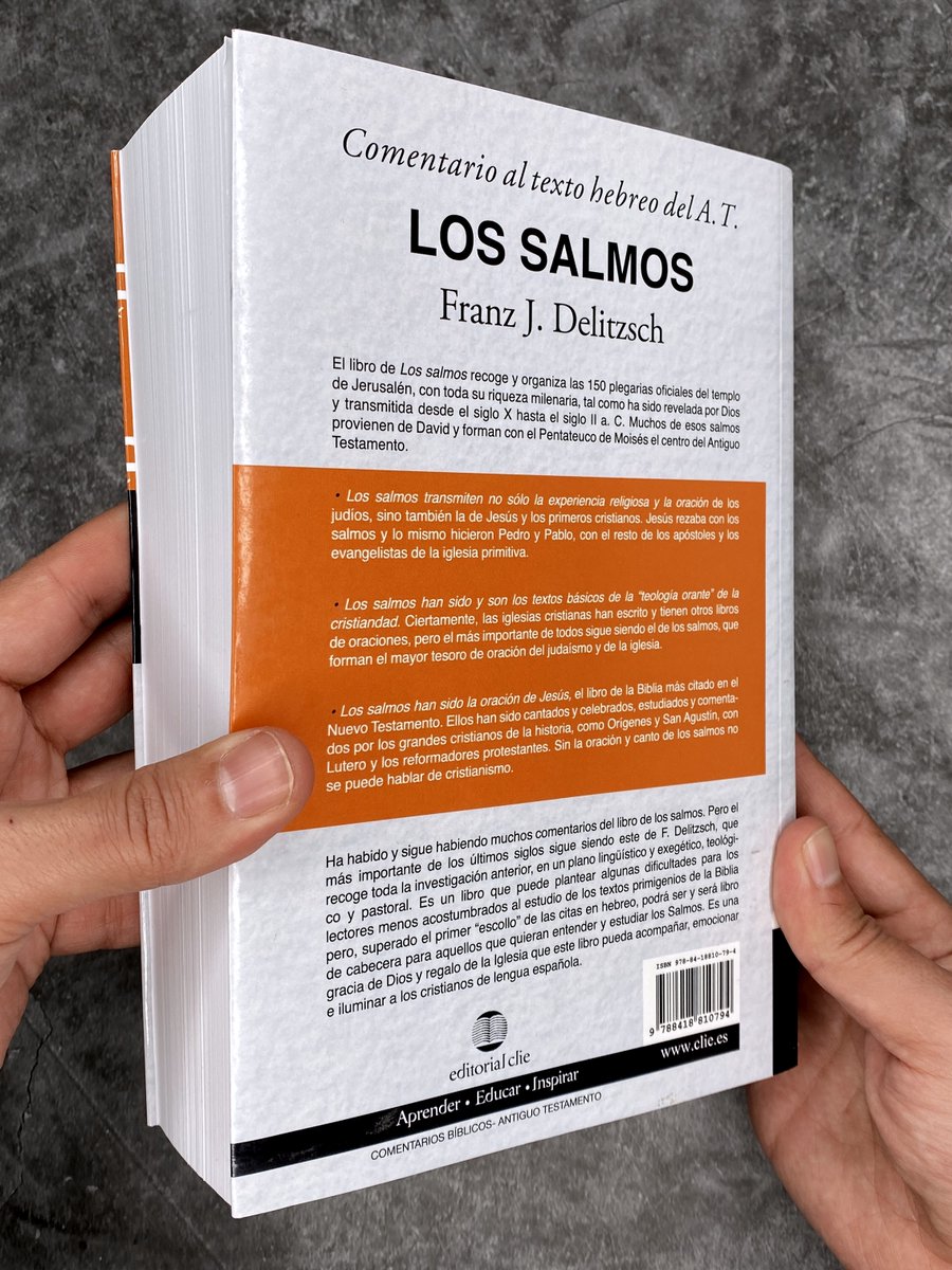 El Comentario al texto hebreo del Antiguo Testamento de los Salmos es una obra cumbre de la exégesis, teología y aplicación pastoral del Libro de los Salmos en los últimos dos siglos

Para más información consulte clie.es