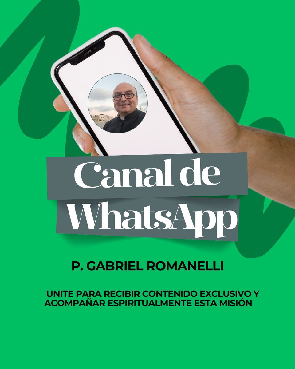PGabRomanelli's tweet image. Te invitamos a formar parte de nuestra nueva comunidad de canales de difusión, donde compartimos historias, noticias y el impacto de nuestra Misión Católica en la Franja de Gaza:
WhatsApp: whatsapp.com/channel/0029Vb…