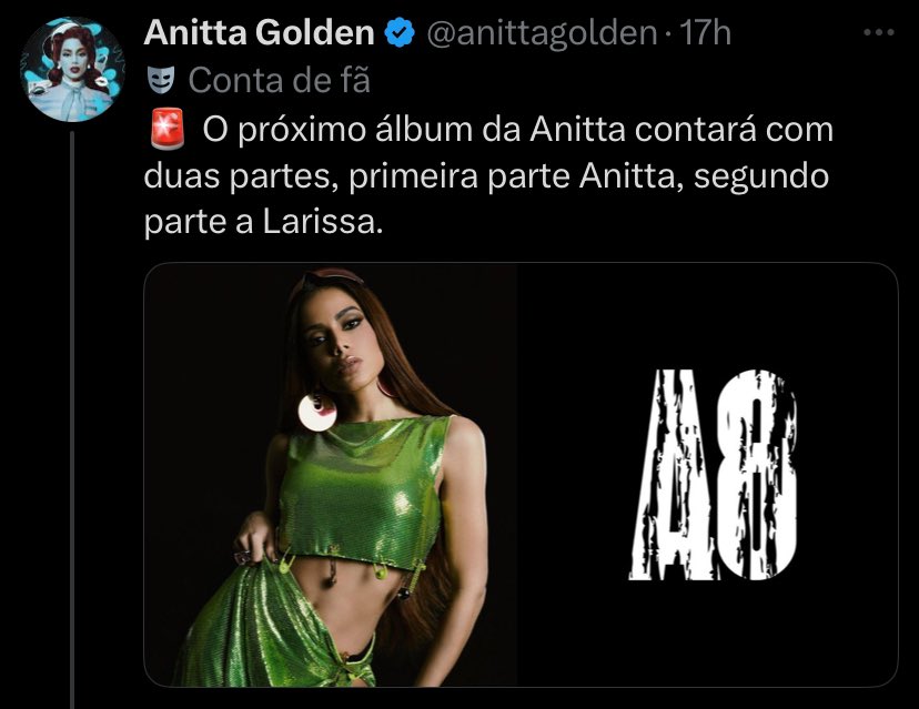 prodrigrs_'s tweet photo. O pior lançamento da Anitta sempre é o próximo https://t.co/YitEz8RDsA