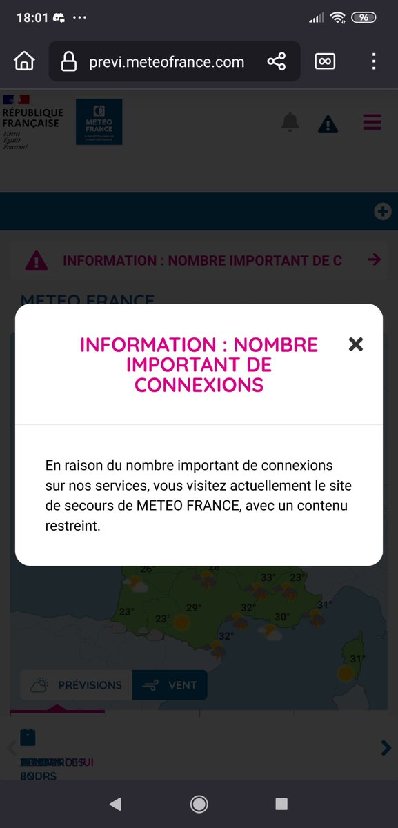 #VigilanceRouge #orage 
Même <a href="/meteofrance/">Météo-France</a> ne répond plus... 🥵