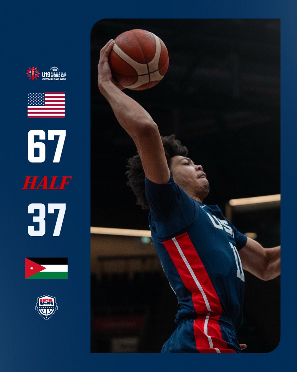 USABJNT (@usabjnt) on Twitter photo HALFTIME ⏸️
<a href="/kpeat10/">Koa Seward Peat</a> 12 pts, 2 reb
<a href="/tyran_stokes/">tyran stokes</a> 10 pts, 4 reb, 3 stl
📺 youtube.com/live/1AU065coR…
#USABMU19 X #FIBAU19 HALFTIME ⏸️
<a href="/kpeat10/">Koa Seward Peat</a> 12 pts, 2 reb
<a href="/tyran_stokes/">tyran stokes</a> 10 pts, 4 reb, 3 stl
📺 youtube.com/live/1AU065coR…
#USABMU19 X #FIBAU19
