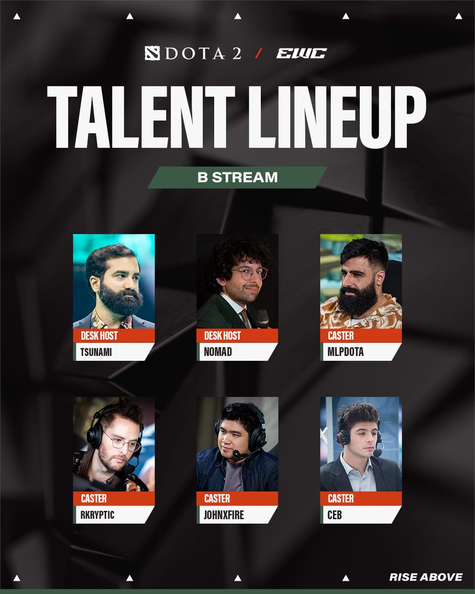 There'll be plenty of Dota on B stream too; here's the talent to guide you through the action!