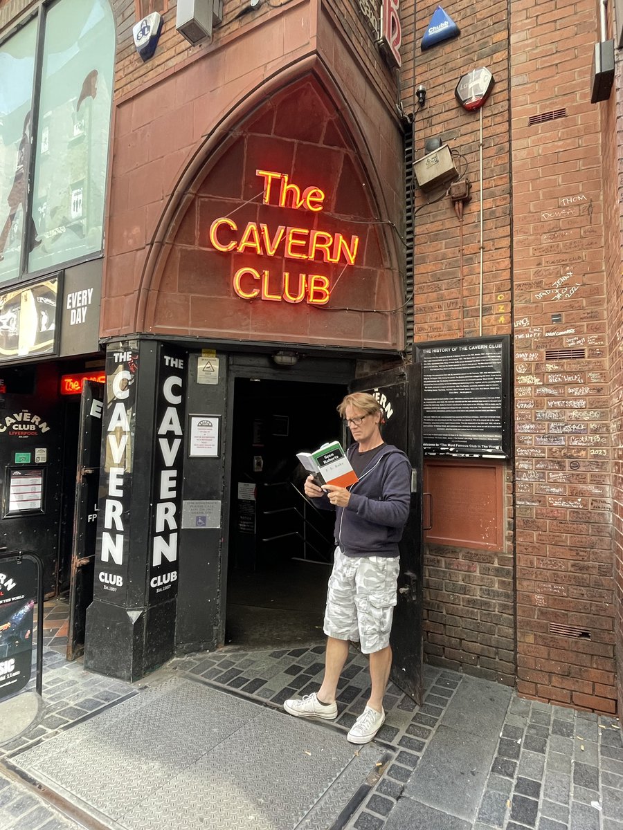 Sean Roberts across the Pond outside the birth place of the Beatles in Liverpool!📚#ShamelessSelfpromoWednesday