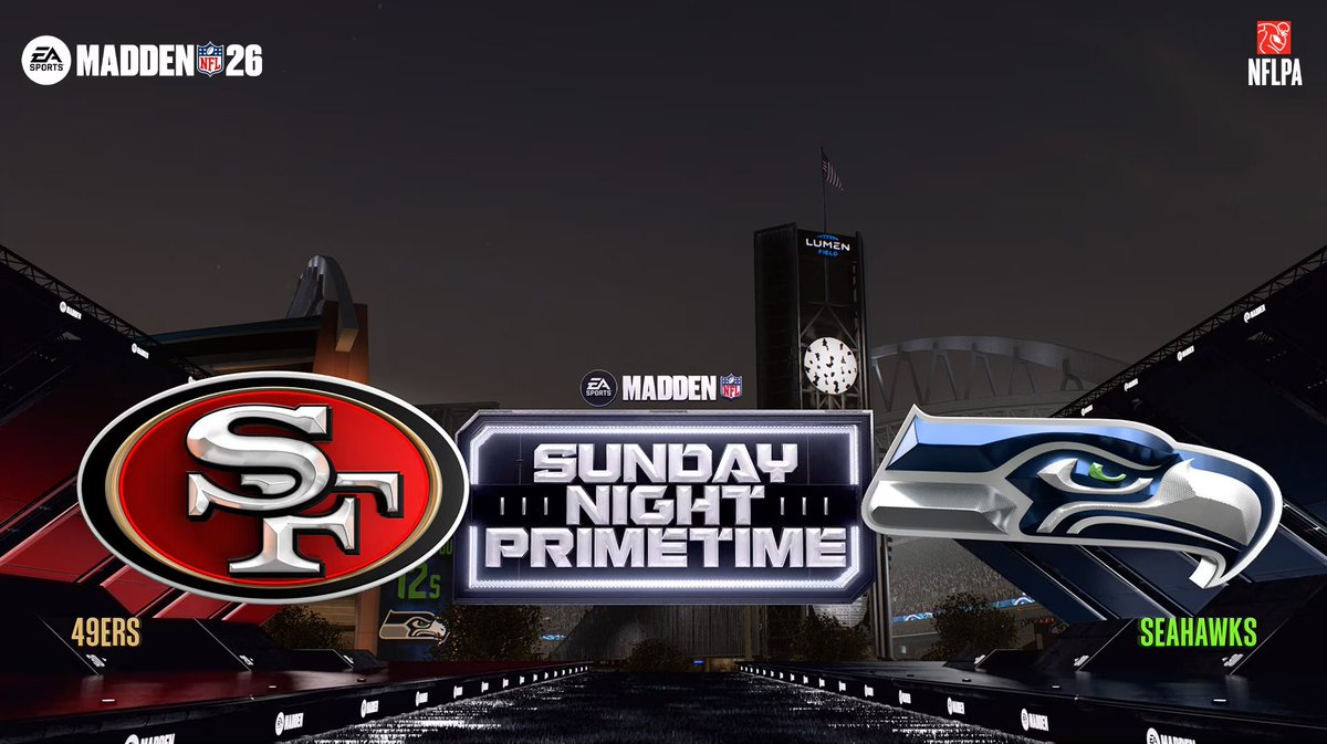 EricRayweather's tweet photo. More presentation updates for Madden 26 include signature team runouts, team mascots reintroduced, custom stadium graphics for teams, 40+ licensed songs for stadium music, field art that matches alt uniforms &amp; more! https://t.co/my5LWessdl