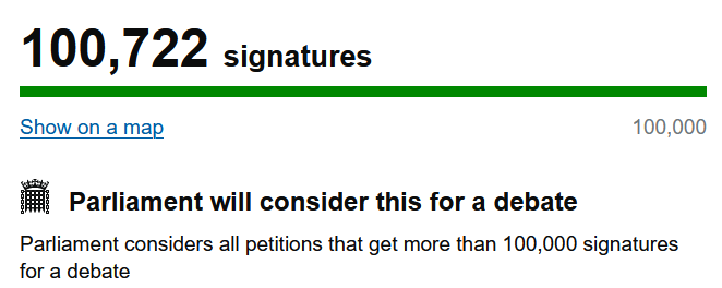 PyrianVT's tweet photo. The UK just completed the petition goal to stop companies from making games unplayable after you buy them. The EU petition is still ongoing, so help the cause! https://t.co/aQPnbbG7pV
#StopKillingGames https://t.co/acU60NIDSK