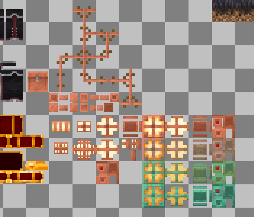 copper lantern and copper button.
What would you add to a new drop?
#Minecraft