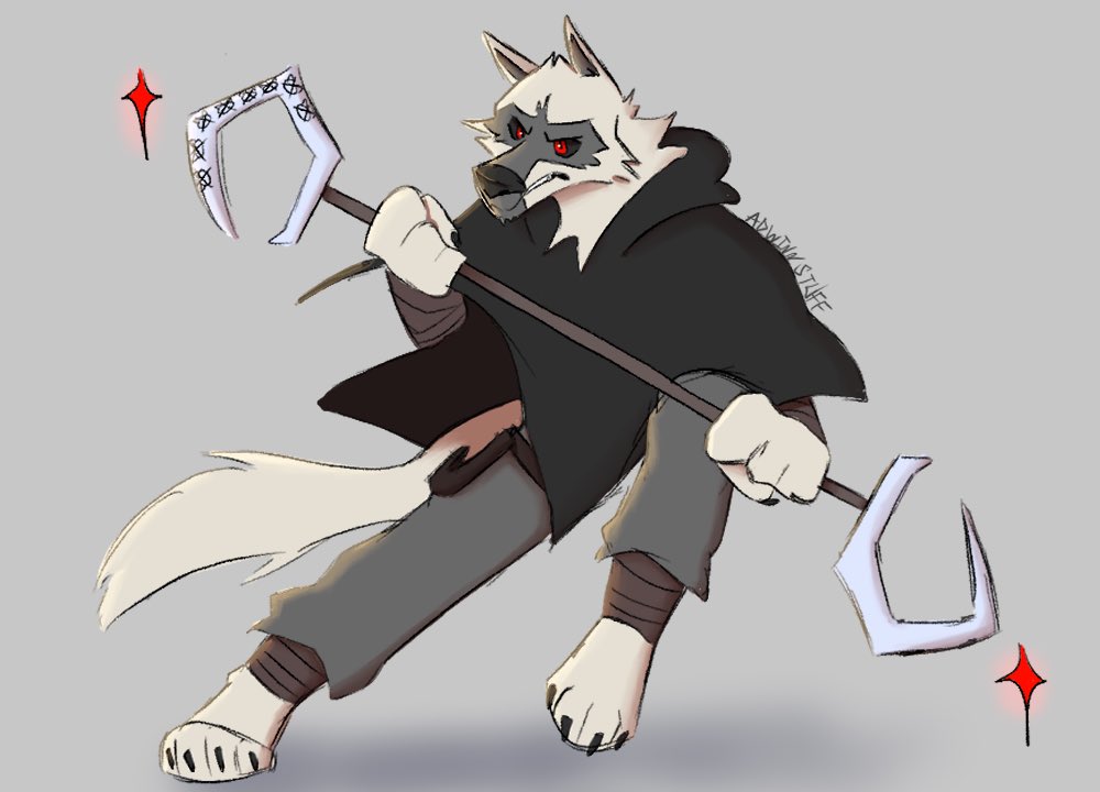 I’ve never drawn him with his staff weapon thingy, so anyways