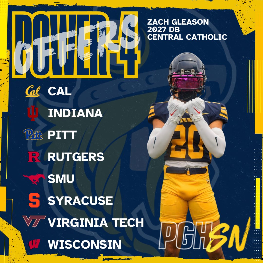 Looking  at the <a href="/wpial7/">WPIAL</a> Class of 2027: <a href="/PCC_FOOTBALL/">Central Catholic Football</a> DB <a href="/ZacharyGleason_/">Zachary Gleason JR</a>
