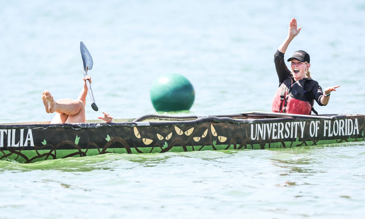 UFNews's tweet image. . @UF concrete canoe team paddled Reptilia to its 5th national title at the @ASCETweets Concrete Canoe Competition — edging out Virginia Tech by less than a point. eng.ufl.edu/news/engineeri…
